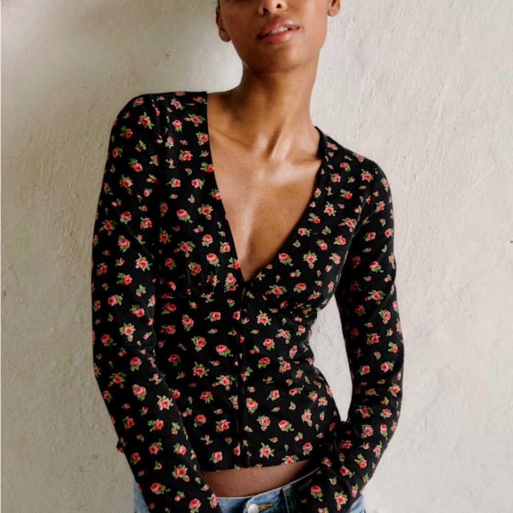 Sezane Lydia T-shirt Cadix Print - Size L